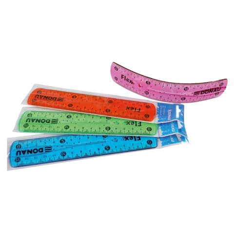 Righello flessibile Donau Flex 15 cm - colori assortiti - 322140099